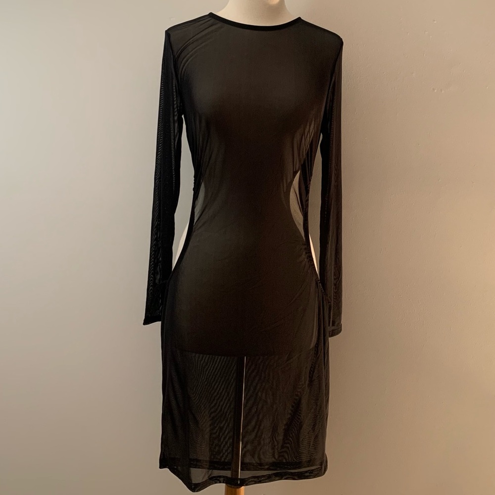 Another Night In Miami, mesh coverup dress